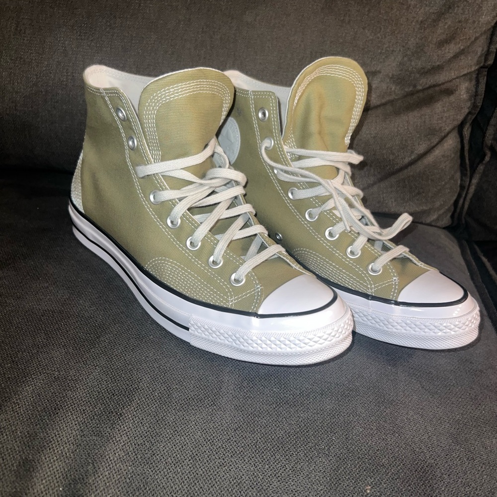 Converse - Olive High-Top Sneakers - Size Men’s 10 & Women’s 12